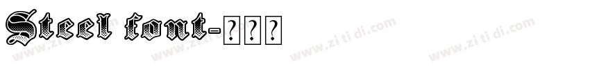 Steel font字体转换